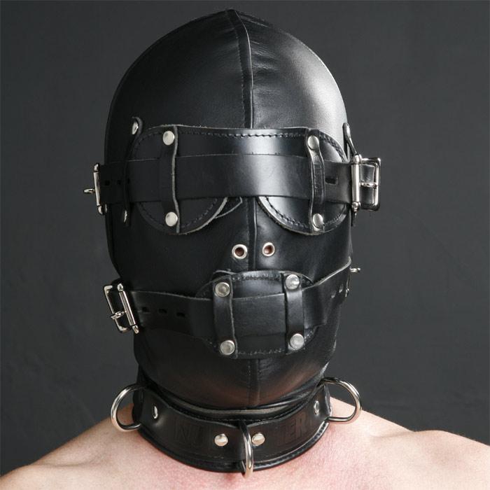 Heavy Bondage Mask With Silicone Gag At NLLeathercom